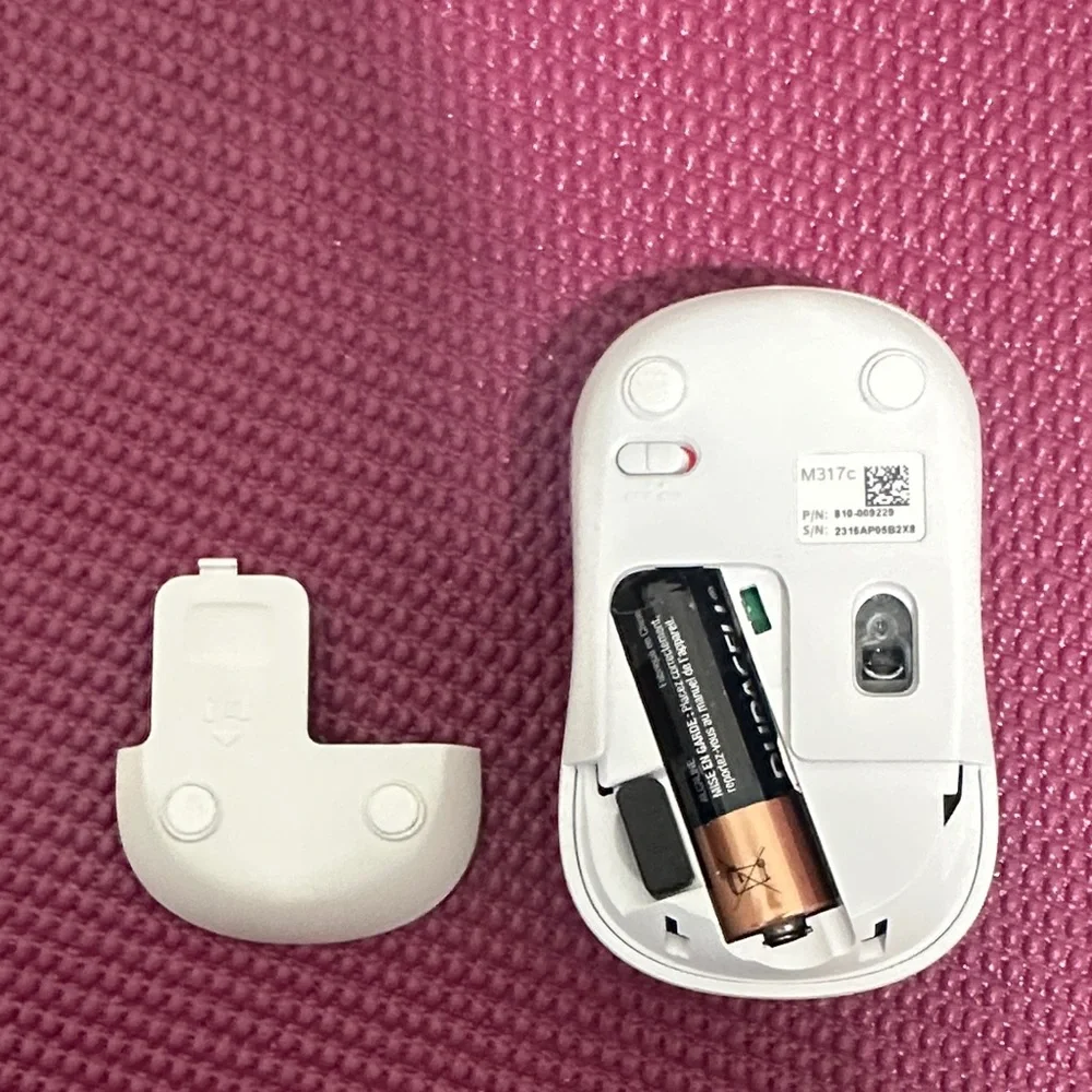 Pink Compact Wireless Logitech Mouse